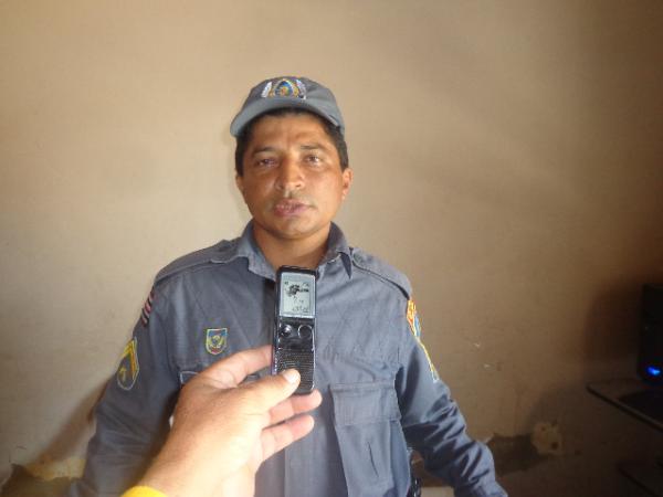 Subtenente Alves, do 2º Pelotão da Polícia Militar de Barão de Grajaú.(Imagem:FlorianoNews)