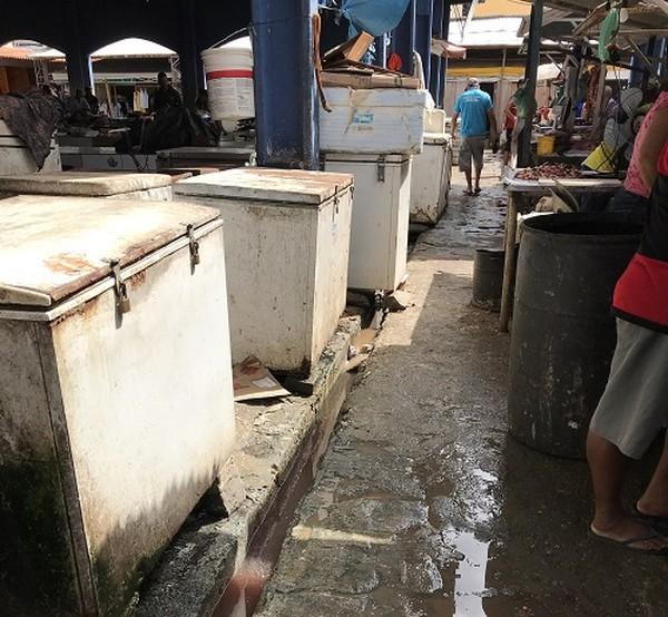 Mercado público de Parnaíba está em situação insalubre.(Imagem:Divulgação/MP-PI)