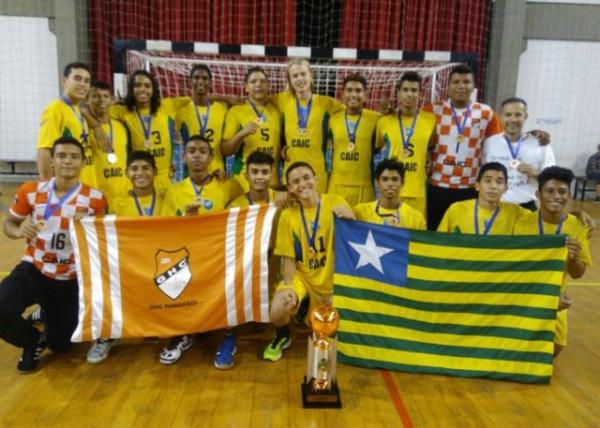 Caic/GHC/Maurício de Nassau bronze no Campeonato Brasileiro cadete de handebol 2016.(Imagem:Arquivo Pessoal)