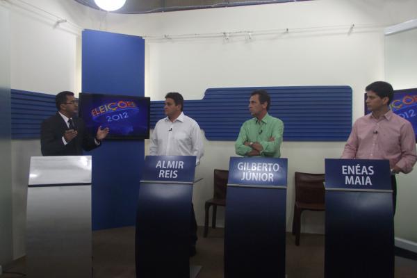 Candidatos à prefeitura de Floriano participaram de debate na TV Alvorada.(Imagem:FlorianoNews)