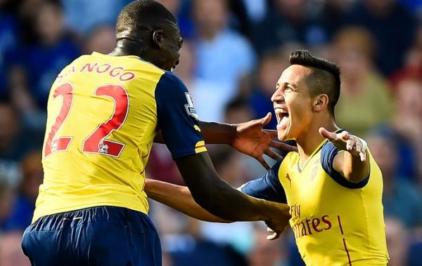 Alexis Sánchez marcou seu primeiro gol no Campeonato Inglês, mas Arsenal logo cedeu o empate.(Imagem:Reuters)