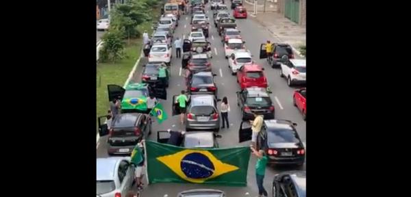 Carreata em Brasília(Imagem:Reprodução)