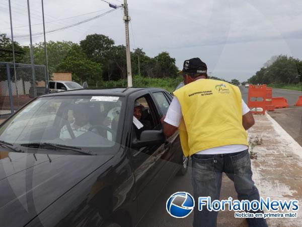 Detran-PI realiza campanha de prevenção de acidentes no Carnaval de Floriano.(Imagem:FlorianoNews)