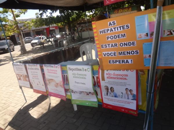 SMS realizou ações pelo Dia Mundial de Combate à Hepatite em Floriano.(Imagem:FlorianoNews)