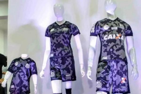 Terceiro uniforme do Santos para 2017.(Imagem:Divulgação)