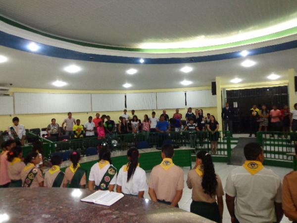 Igreja Adventista apresenta grupo de 'Desbravadores' para autoridades florianenses.(Imagem:FlorianoNews)