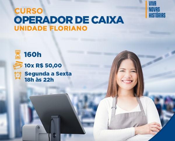 Senac de Floriano oferece curso de Operador de Caixa.(Imagem:Divulgação)