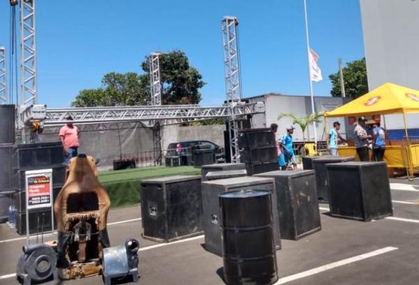 Tudo pronto para o BBQ Fest Beer no Floriano Shopping.(Imagem:FlorianoNews)