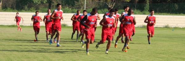 Depois de empates contra equipes amadoras na pré-temporada, jogadores do River-PI afinam preparação para disputa do Campeonato Piauiense. Time estreia em casa diante do Parnahyba.(Imagem: Renan Morais/GloboEsporte.com)