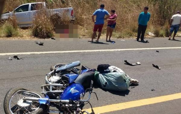Vendedor de redes morre em colisão com caminhonete.(Imagem:Divulgação/Whatsapp)