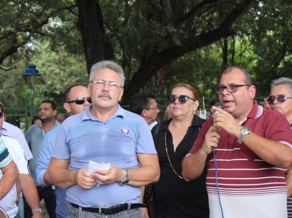 Presidente do Sinpolpi destacou a desvalorização dos policiais civis do Piauí.(Imagem:Catarina Costa/G1)