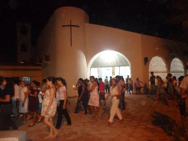 Paróquia de Nossa Senhora das Graças encerrou o 12º Cerco de Jericó.(Imagem:FlorianoNews)