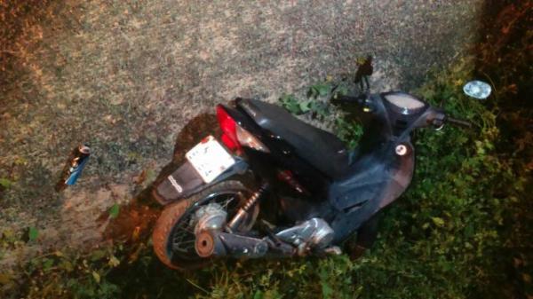 Motocicleta roubada durante arrombamento é recuperada pela PM.(Imagem:3° BPM)