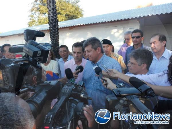 Governador Zé filho visitou obras do parque Beira-rio em Floriano.(Imagem:FlorianoNews)