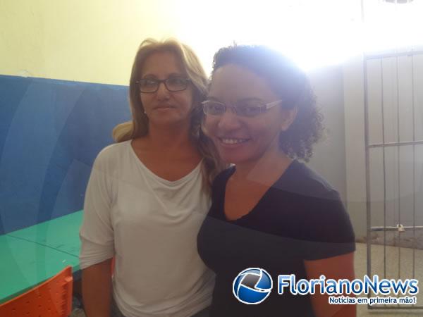 Professora Ariete e Professora Kleissa.(Imagem:FlorianoNews)