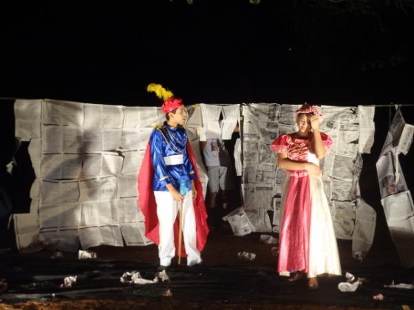 Teatro Itinerante é atração na comunidade Santa Teresa. (Imagem:FlorianoNews)