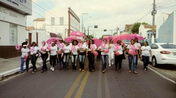 Ação social encerra atividades do Outubro Rosa em Floriano.(Imagem:FlorianoNews)