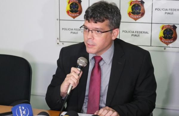 Delegado Albert Paulo, da Polícia Federal do Piauí.(Imagem:Andrê Nascimento/G1)