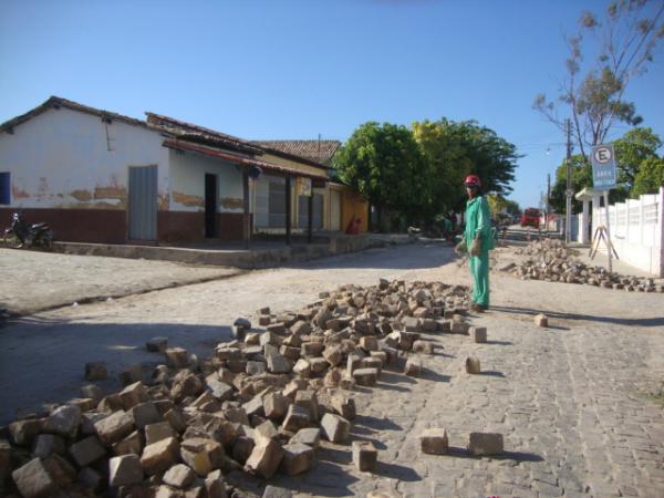 Andamento das Obras do Esgotamento sanitário(Imagem:Amarelinho)