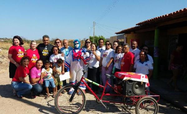 Clubes de Rotary de Floriano realizam campanha de vacinação no Conjunto Aparecida Procópio.(Imagem:Rotary Club)