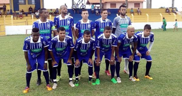 Equipe titular do Parnahyba no amistoso contra o Palmeiras-P.(Imagem:Glaúcio Júnior)