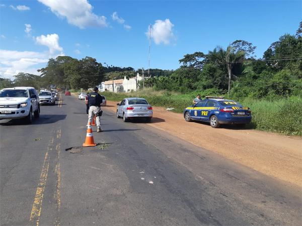 PRF alerta sobre risco de rompimento parcial na BR-343 em Teresina.(Imagem:PRF)