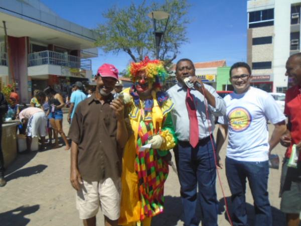 Parceria entre Meio Norte e Rádio Difusora é celebrada com atividade no centro de Floriano.(Imagem:FlorianoNews)