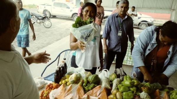 Feira da Agricultura Familiar é realizada no Complexo do Mercado do Cruzeiro.(Imagem:FlorianoNews)