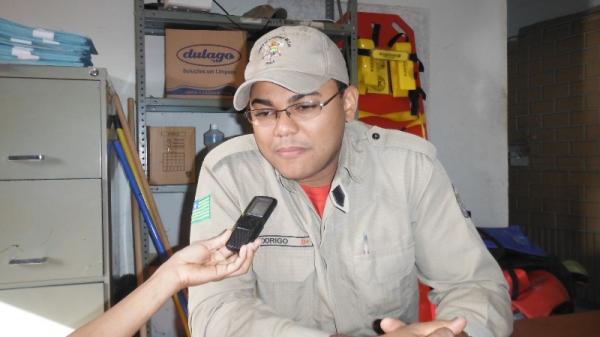 Soldado Rodrigo, Bombeiro Militar.(Imagem:FlorianoNews)