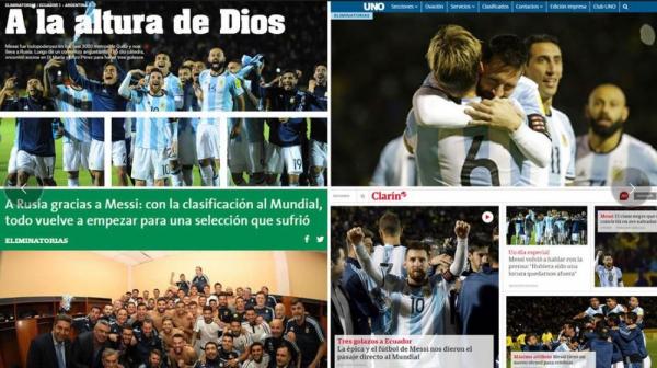 Imprensa argentina destaca a a atuação de Messi.(Imagem:Reprodução)