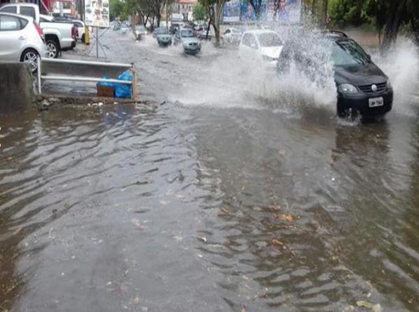 Rau alagada pelo temporal(Imagem:Cidadeverde.com)