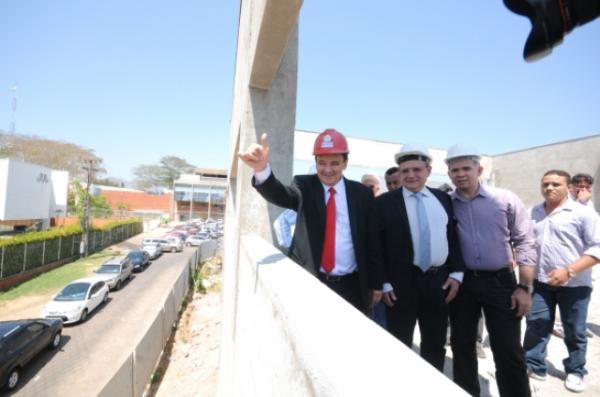 Visita às obras do Centro de Convenções de Teresina. (Imagem:Marcelo Cardoso)