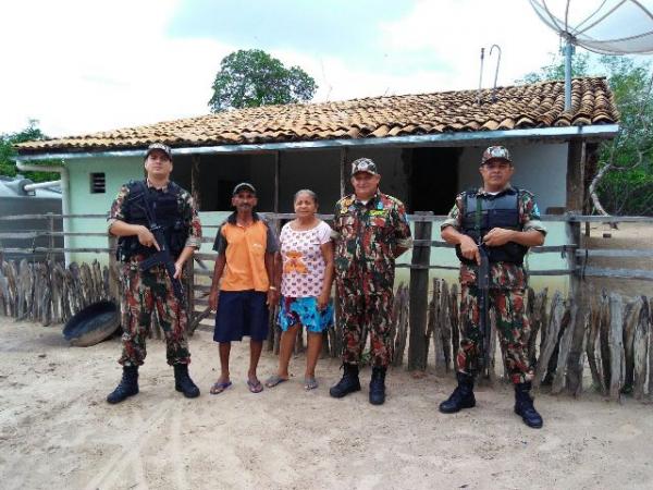 Patrulhamento Rural realiza rondas em localidades rurais de Floriano.(Imagem:3°BPM)