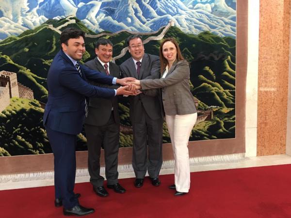 Reunião com o ministro da Embaixada da China no Brasil, Song Yang.(Imagem:Ascom Surpi)