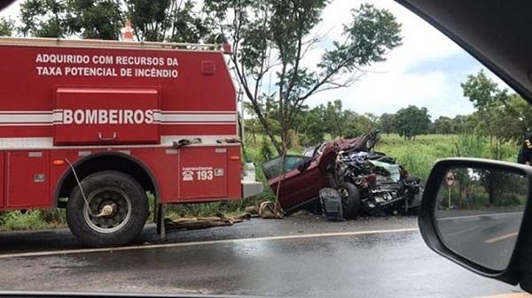 Acidente na BR-020 mata sargento da PMDF, esposa e filho do casal.(Imagem:Divulgação)