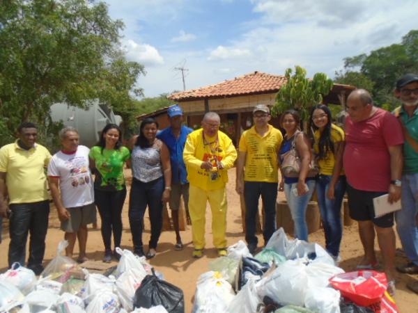 Ação social do Projeto Amarelinho leva alimentos a famílias carentes da zona rural de Floriano.(Imagem:FlorianoNews/Arquivo)
