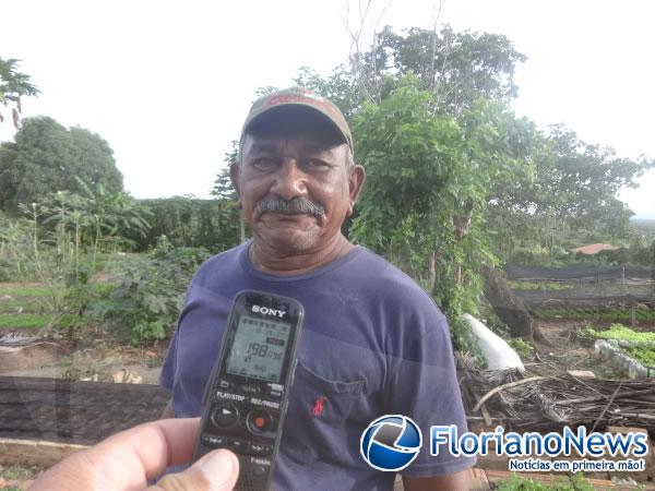 Horticultores cobram providências para o problema da bomba na horta do bairro Alto da Cruz.(Imagem:FlorianoNews)