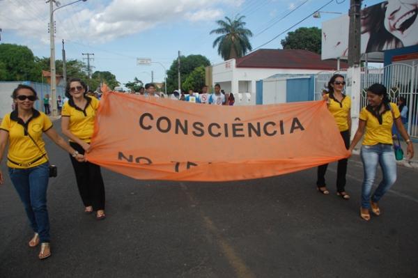 Prefeitura e SUTRAN fazem abertura da Semana Nacional do Trânsito em Floriano.(Imagem:Waldemir Miranda)