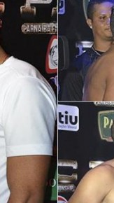 Lutadores do Parnaíba Fight mostram rivalidade.(Imagem:Divulgação/PFC)