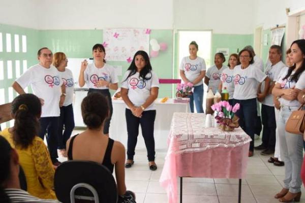 Unidades Básicas de Saúde de Floriano recebem ações do Outubro Rosa.(Imagem:SECOM)