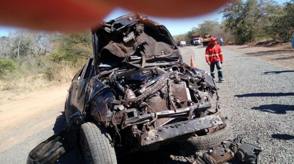 Empresário e família sofre acidente na BR-316, próximo a Elesbão Veloso.(Imagem:Elesbão News)