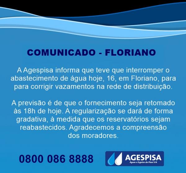 Comunicado-Floriano(Imagem:Reprodução)