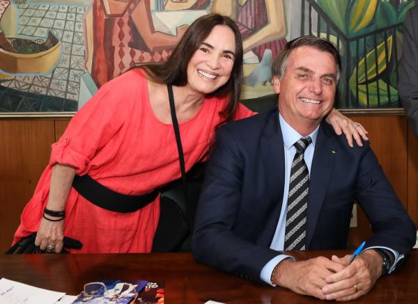 Regina Duarte e Bolsonaro(Imagem:Marcos Corrêa/PR)