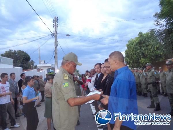 Solenidade militar marca o 51º aniversário do 3º BPM de Floriano.(Imagem:FlorianoNews)