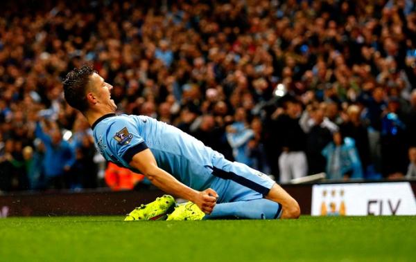 Com dois gols marcados, Jovetic é o grande nome da vitória do Manchester City sobre o Liverpool.(Imagem:Foto: Reuters)