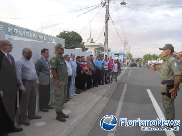 Solenidade militar marca o 51º aniversário do 3º BPM de Floriano.(Imagem:FlorianoNews)