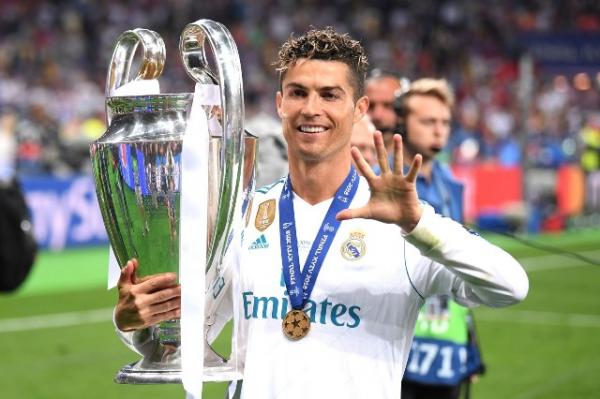 ristiano Ronaldo e sua quinta Liga dos Campeões.(Imagem:Laurence Griffiths/Getty Images)