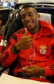 Julio César e Talisca durante a viagem à Alemanha.(Imagem:Facebook)