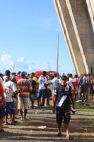 Entrada do Estádio Albertão para primeira partida final.(Imagem:Abdias Bideh/GloboEsporte.com)