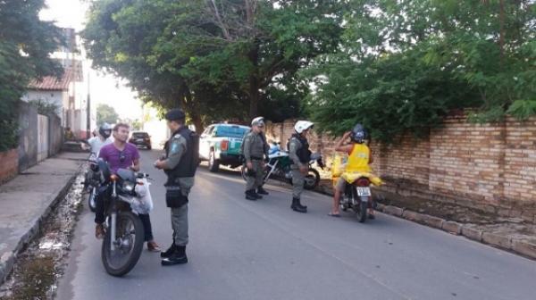 Polícia Militar realiza Operação Sossego em Floriano.(Imagem:Divulgação/PM)